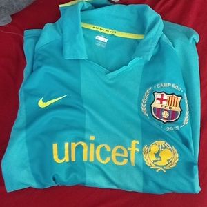 Nike soccer Barcelona Jersey teal